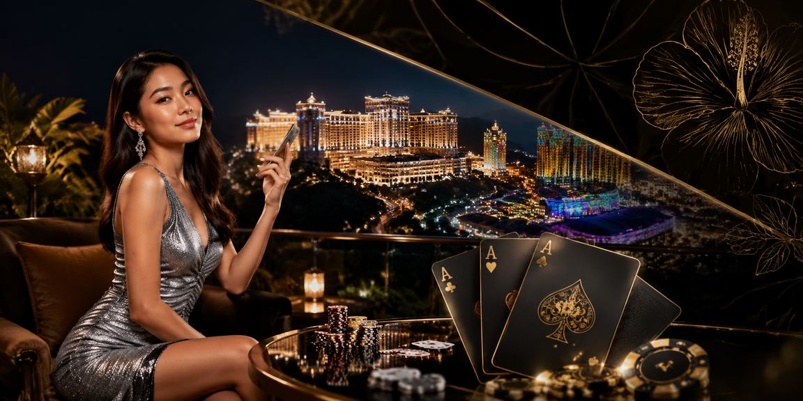 Suasana permainan kasino di Genting Highlands dengan slot dan poker popular